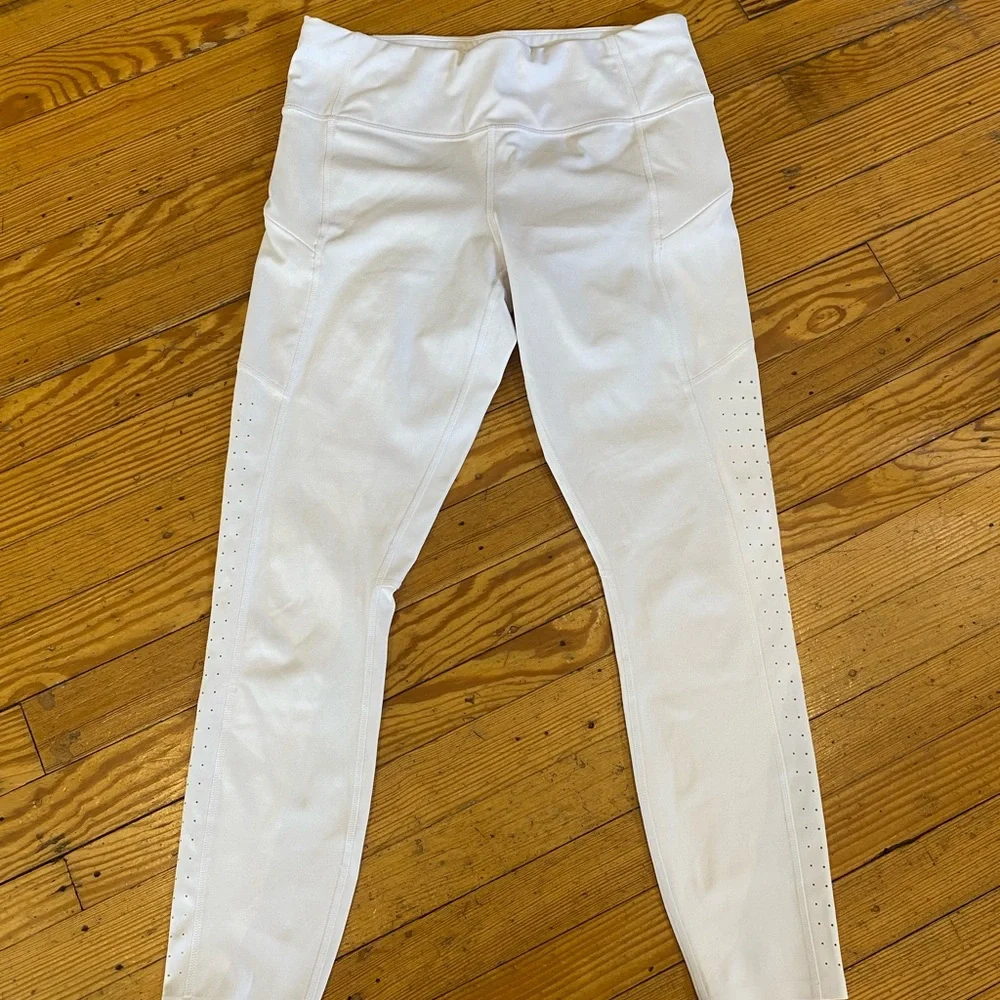 2 Athleta white leggings - Picture 2 of 9